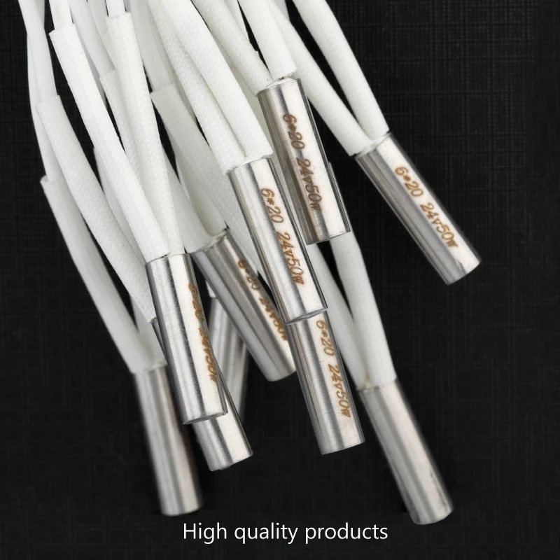 Mellow 1pcs 3D Printer Parts  Reprap Ender 3  v6 Heating Tube 12V 24V 50W Ceramic Cartridge Heater for HotEnd J-Head 6*20mm