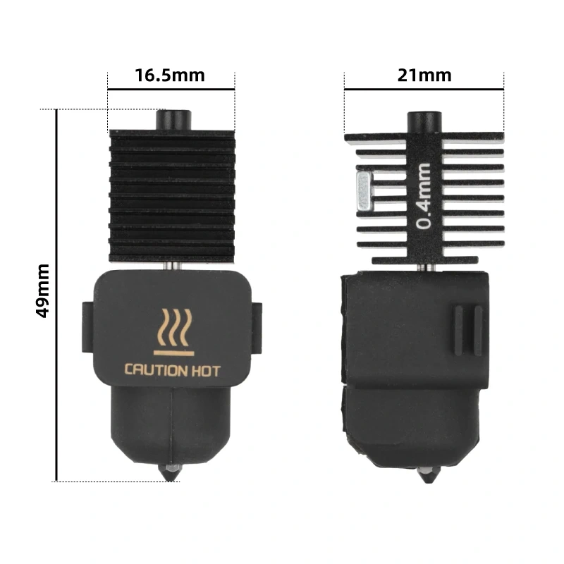 Mellow TZ A1 Hotend 0.2/0.4/0.6/0.8mm Hardened steel Nozzle For Bambu Lab A1/A1 Mini 3D Printer Part