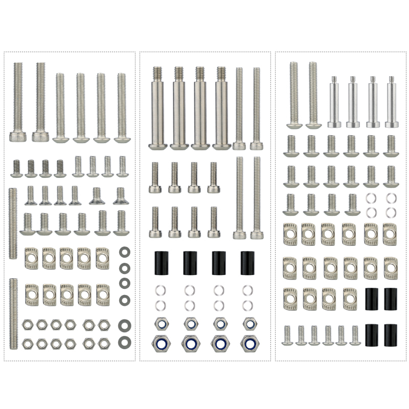 Mellow CNC VzBoT Vz235 235 3D Printer Aluminum AWD Motor Mount And Y-axis Gantry Screws Pack Includes Titanium Bolts