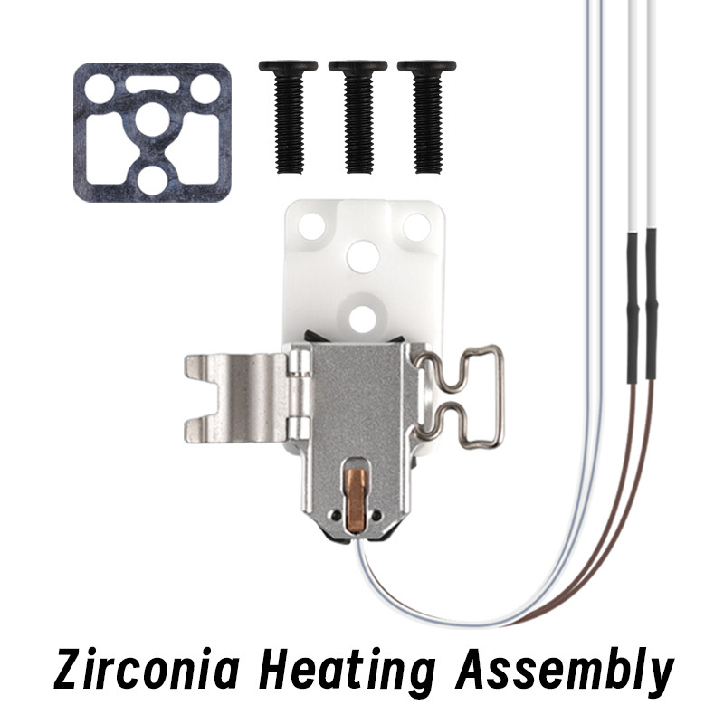 Mellow For Bambu Lab A1/A1 Mini Zirconia Heating Assembly Plus Kit with Heat Insulation Pad for For H2D Hotend Left Mounting Base