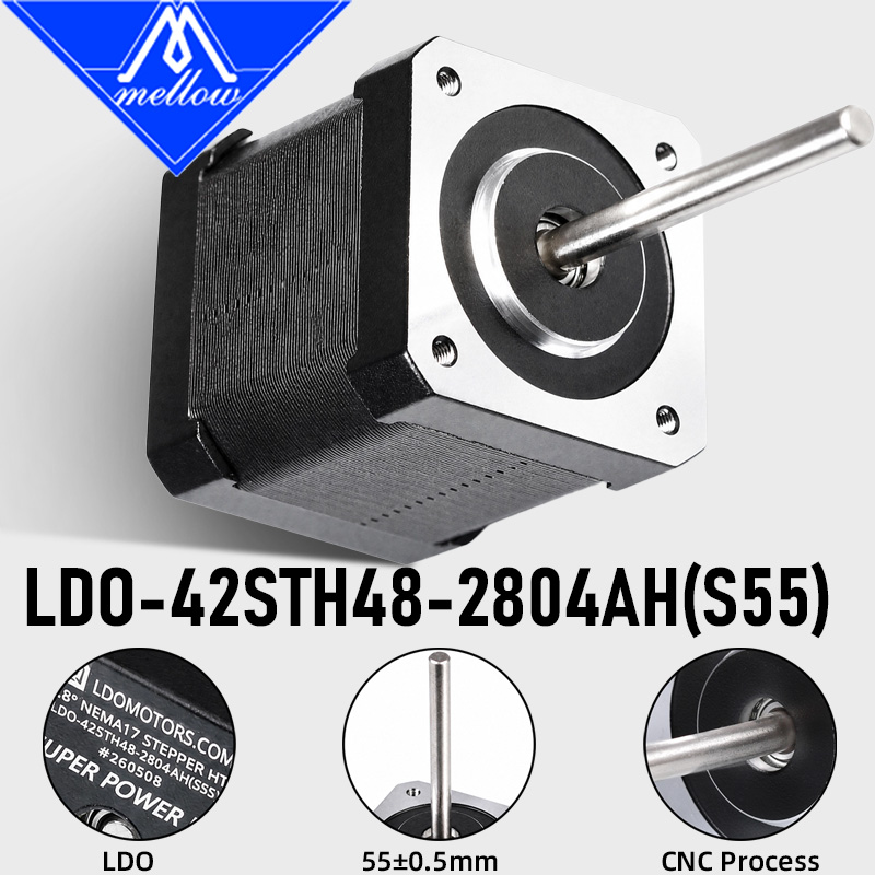 Mellow Nema17 LDO 42STH48-2804AH S55 High Temp High Torque Stepper