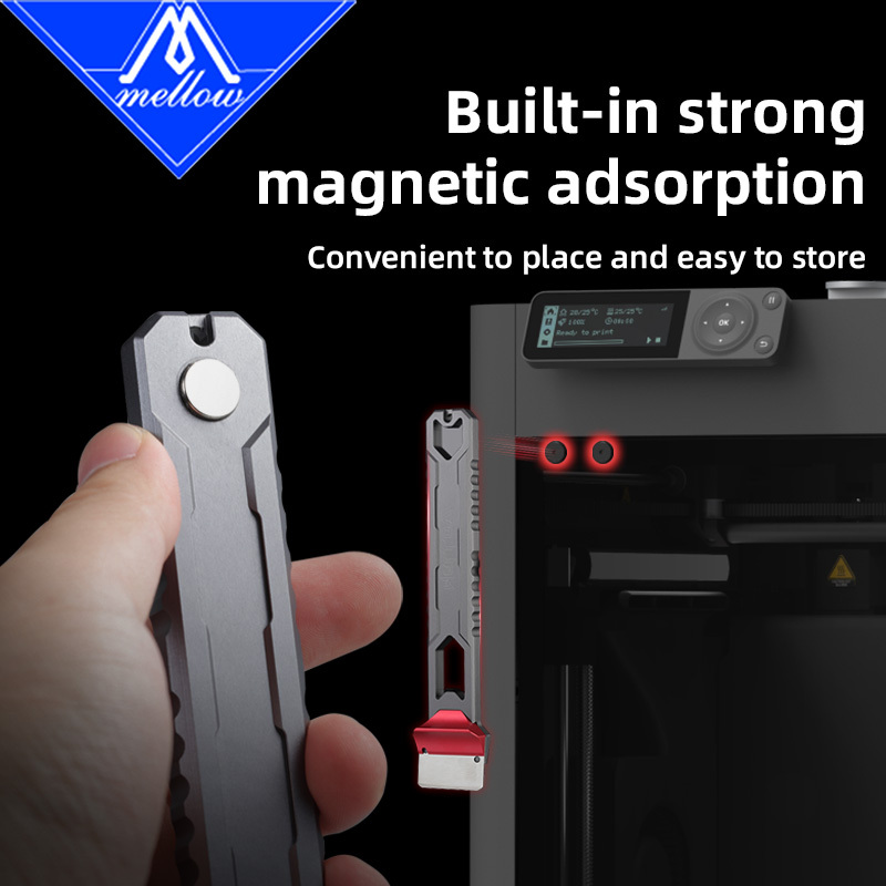 Mellow LadyerBlade 3D Printer Scraper SK5 Blade Print Removal Tool for 3D Printers – Compatible with Bambu Lab, Creality, Voron cleaning tool