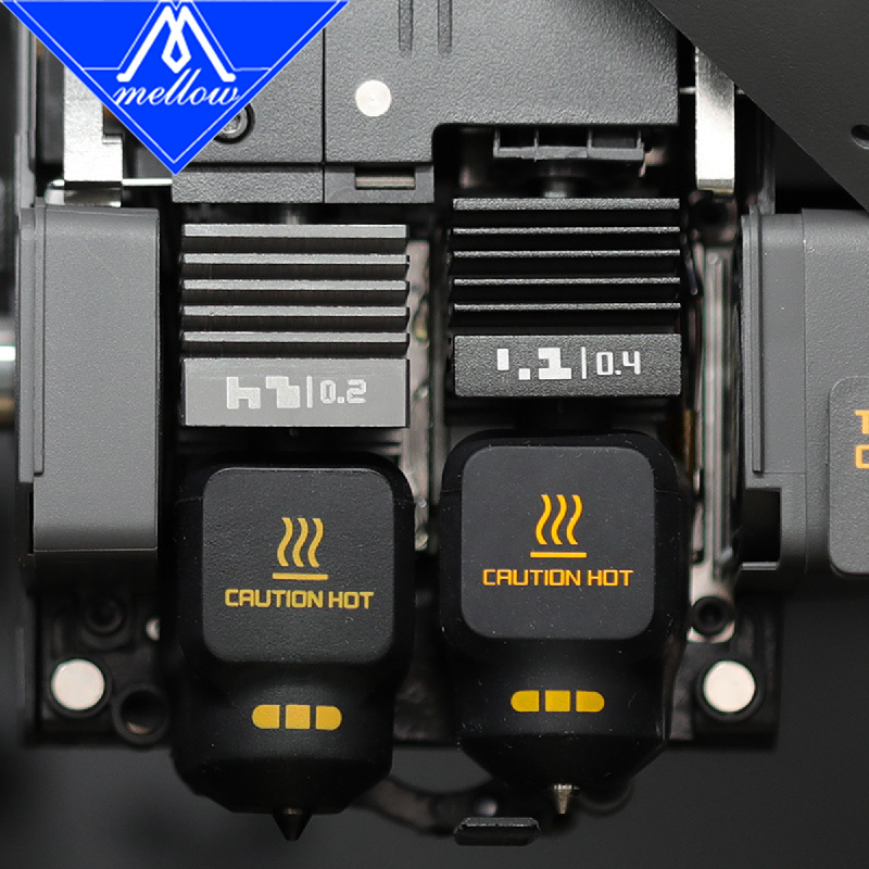 New Mellow SF/HF ANC-Coat Hotend 0.2/0.4/0.6/0.8mm Hardened Steel Nozzles For Bambu Lab H2/P2S/X2D/A1/A1 Mini/A2L