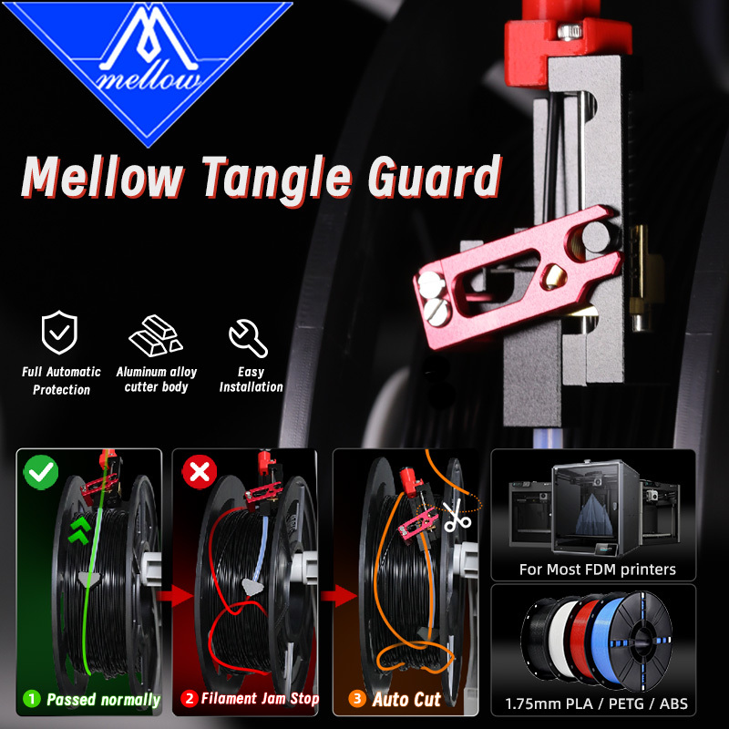 Mellow LLL Plus & Tangle Guard All-in-One Filament System For DIY 3D Printers Voron Klipper Stable Feeding & Anti-Tangle