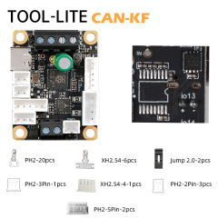 Mellow Fly Tool Lite Toolhead Board Compatible Diy 3D Printer Klipper Canbus RS232 Hotend Board For Nema14/17 Motor
