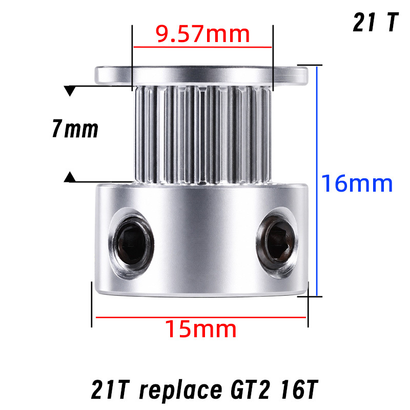 Mellow 3D Printer Part GATES-LL-1.5GT Gear Synchronous Belt Timing Pulley Idler Pulley GT1.5 For 6MM 9MM 10MM 12MM Timing Be