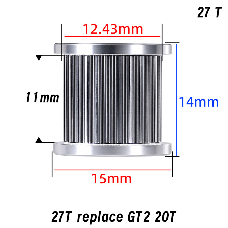 Mellow 3D Printer Part GATES-LL-1.5GT Gear Synchronous Belt Timing Pulley Idler Pulley GT1.5 For 6MM 9MM 10MM 12MM Timing Be