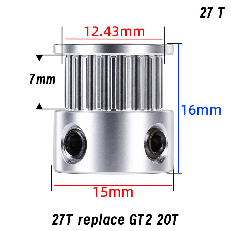 Mellow 3D Printer Part GATES-LL-1.5GT Gear Synchronous Belt Timing Pulley Idler Pulley GT1.5 For 6MM 9MM 10MM 12MM Timing Be