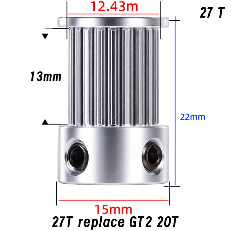 Mellow 3D Printer Part GATES-LL-1.5GT Gear Synchronous Belt Timing Pulley Idler Pulley GT1.5 For 6MM 9MM 10MM 12MM Timing Be