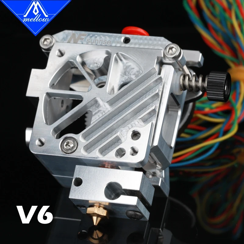 Mellow Lightweight NF-Sunrise V1.2 Dual Drive Extruder, an upgrade accessory for Aquila Ender 3 V2 Voron Blv Prusa 3D printers.