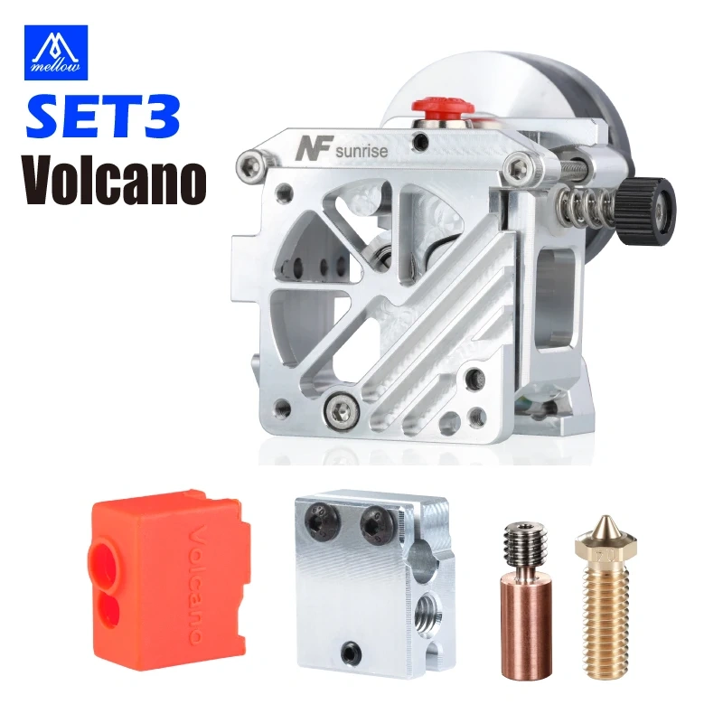 Mellow Lightweight NF-Sunrise V1.2 Dual Drive Extruder, an upgrade accessory for Aquila Ender 3 V2 Voron Blv Prusa 3D printers.