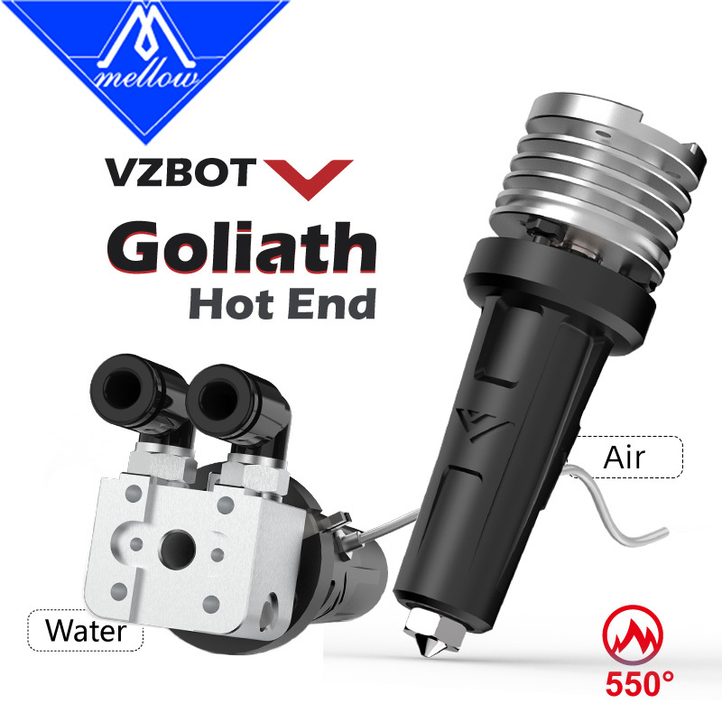 Mellow All Metal Goliath Air / Water V2 Hotend For High Speed 3D Printer Vzbot Voron HevORT Replace Dragon Crazy