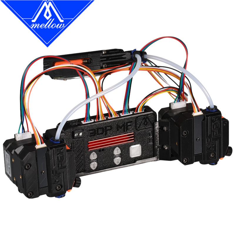 Mellow LLL Flux Buffer Auto Filament System for FDM 3D Printers Klipper/Marlin/RRF, Anti-Tangle Auto-Cutting Dual Spool DIY AMS