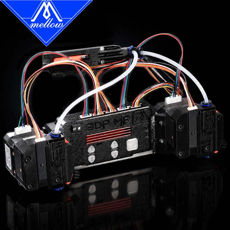 Mellow LLL Flux Buffer Auto Filament System for FDM 3D Printers Klipper/Marlin/RRF, Anti-Tangle Auto-Cutting Dual Spool DIY AMS