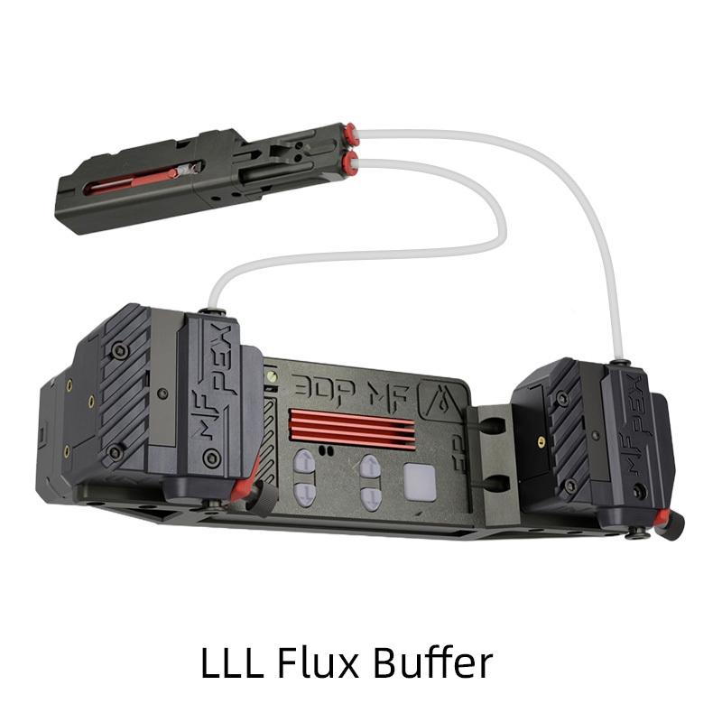 Mellow LLL Flux Buffer Auto Filament System for FDM 3D Printers Klipper/Marlin/RRF, Anti-Tangle Auto-Cutting Dual Spool DIY AMS