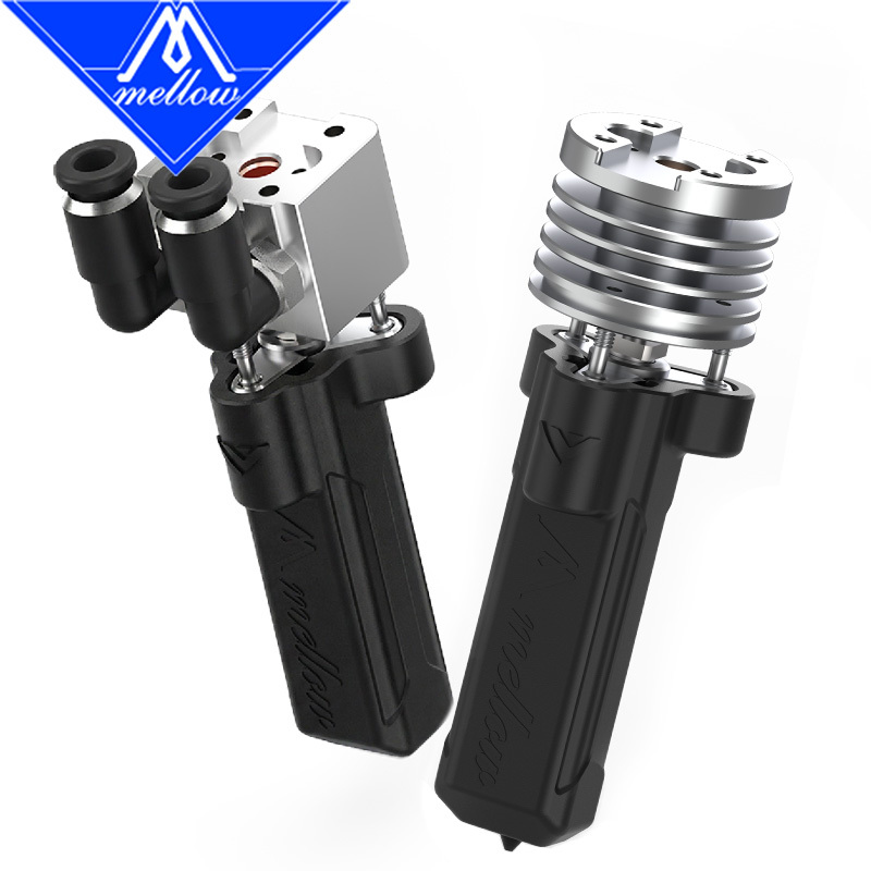 Mellow Newly Upgraded Goliath Lite Air/Water Cooled Hotend For High Speed 3D Printers Vzbot Voron HevORT TC4 Titanium 350°C 110W High Flow