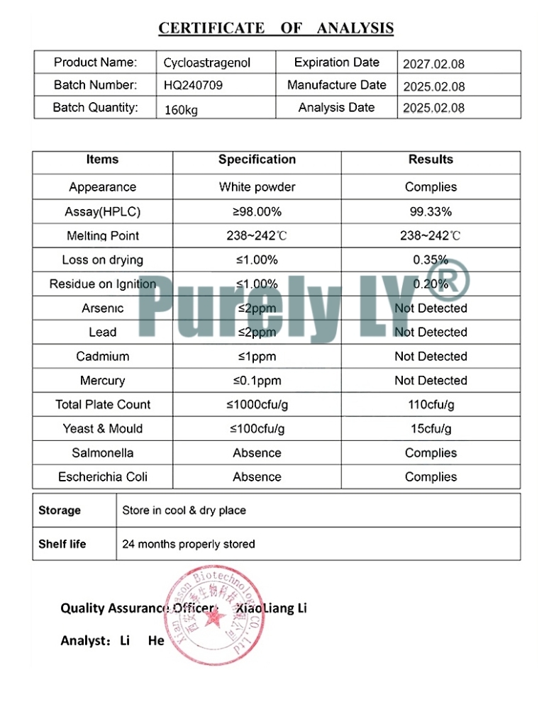 99% Cycloastragenol Astragalus Root Extract Powder - CAS 78574-94-4 Astragalus membranaceus - Anti-Aging Cell Rejuvenation Immunity Boost - Cellular Health, Immune Support, Lengthens Telomeres