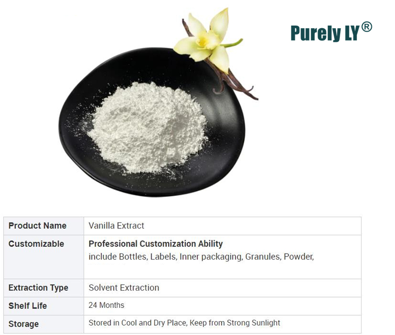 100% Vanilla Pods Extract Powder - Water Extracted Powder Ideal For Baking, Cooking Flavoring - Delicious Vanilla Flavor & Easy to Add in Smoothies & Coffee, Non-GMO & Alcohol-Free