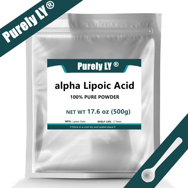 99% alpha lipoic acid powder (ALA),Food Grade Thioctic Acid Powder Support Antioxidant