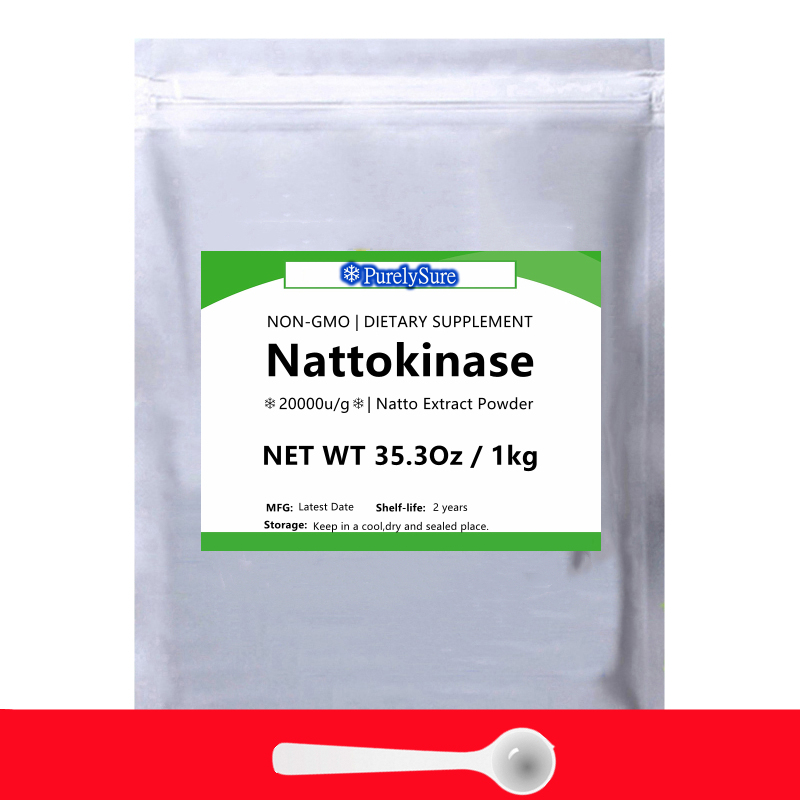 Non-GMO Nattokinase Supplement Powder | Traditional Natto Extract Source – Max Strength Enzyme & Blood & Heart Health Support Immunity Enhancing in both men and women