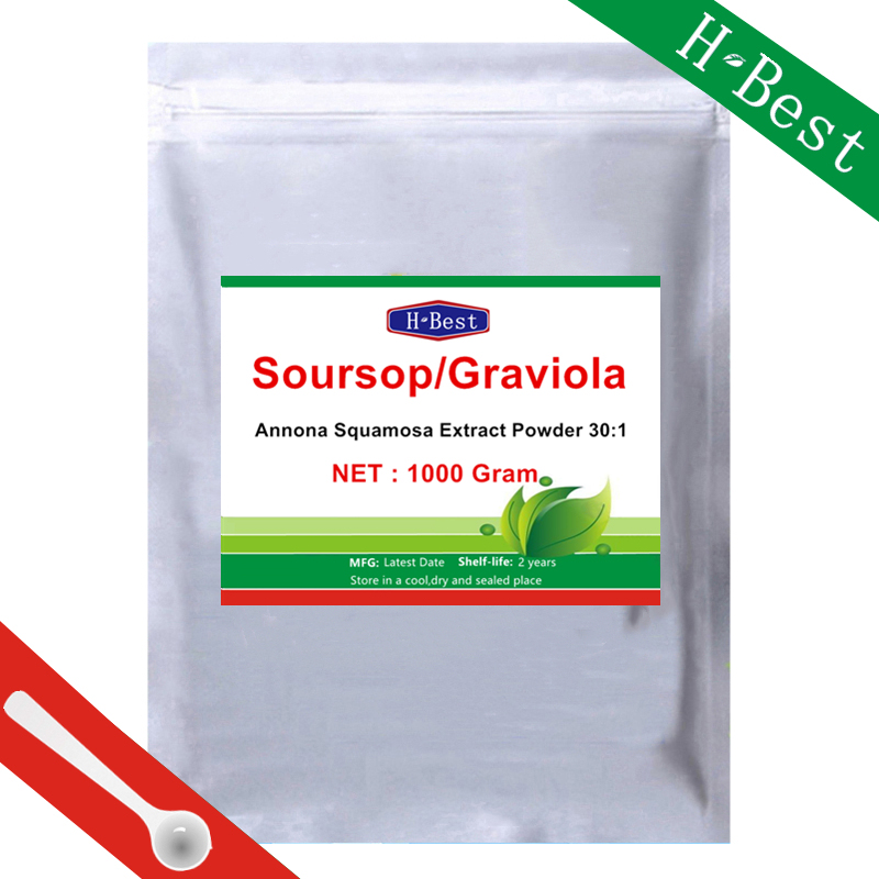 100% Soursop Graviola Extract Powder 30:1,Maximum Strength Immune and Cell Support & Antioxidant,Relaxation and Stress Relief,Improve Digestive Health