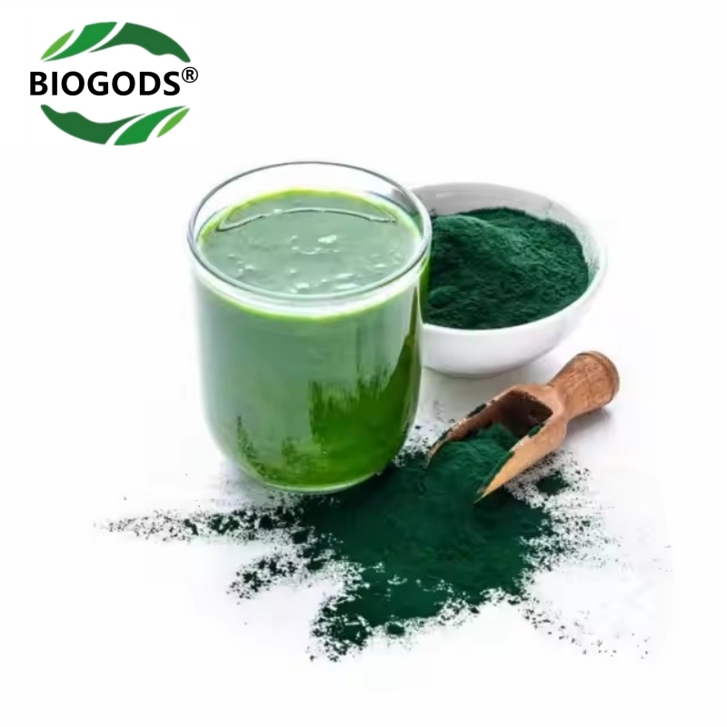 Organic Spirulina Extract Powder Natural Super Greens Supplements for Immune Support, Gut Health & Boost Energy with Chlorophyll