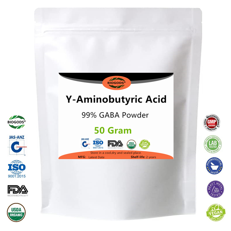 100% GABA Powder - Gamma Aminobutyric Acid, Promotes Calm, Relaxation, and Supports Sleep,Neurotransmitter Support