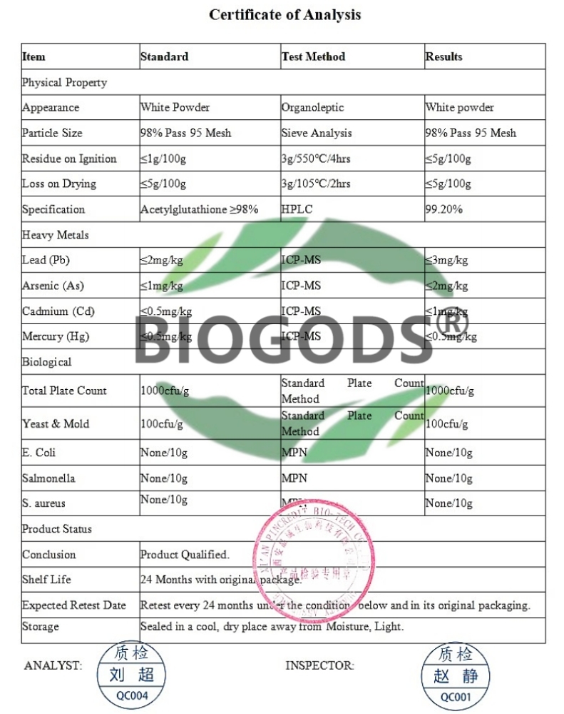 100% S-Acetyl L-Glutathione Powder - Acetylated Glutathione Antioxidant Anti Aging Skin Whitening Support Liver Health Support Overall Health Better Absorption