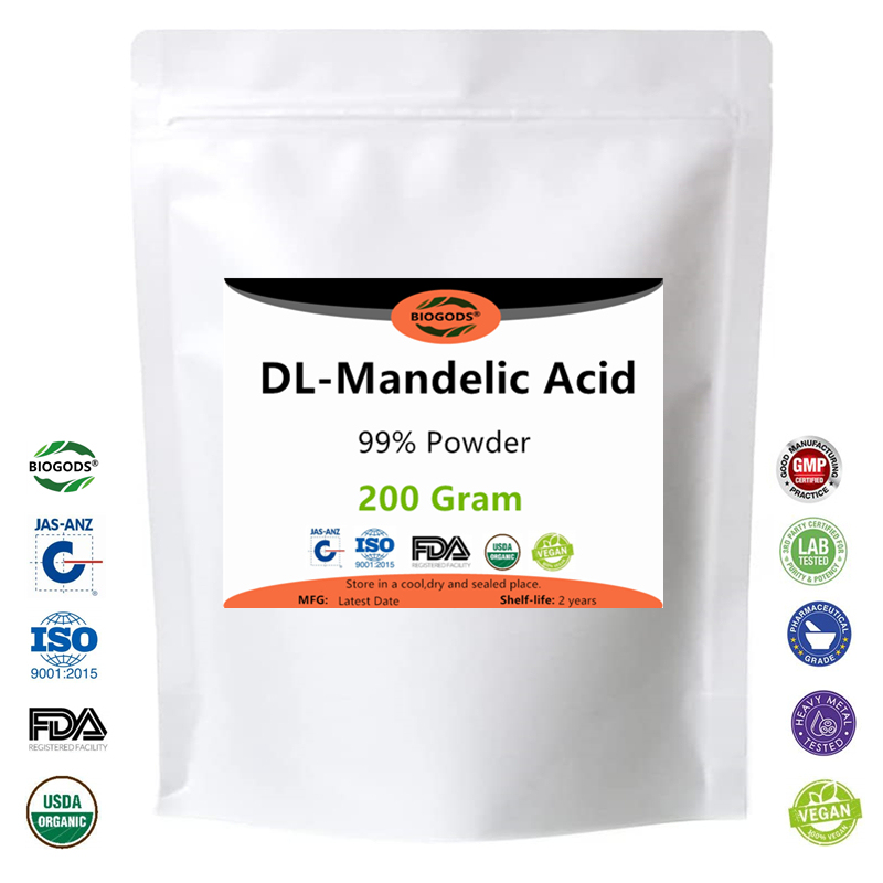 100% Mandelic Acid Powder,DL mandelic acid,Whitening and spot removal Exfoliation Antibacterial Reduce fine lines