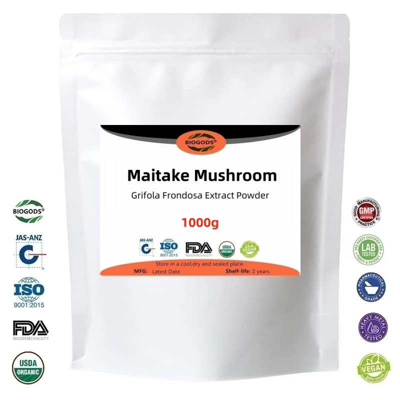 Natural Grifola Frondosa Extract 30% Polysaccharide Powder,Maitake Mushroom,Stress Relief,Boost the immune system,Antioxidant,Regulate blood sugar levels,Improve cognitive function