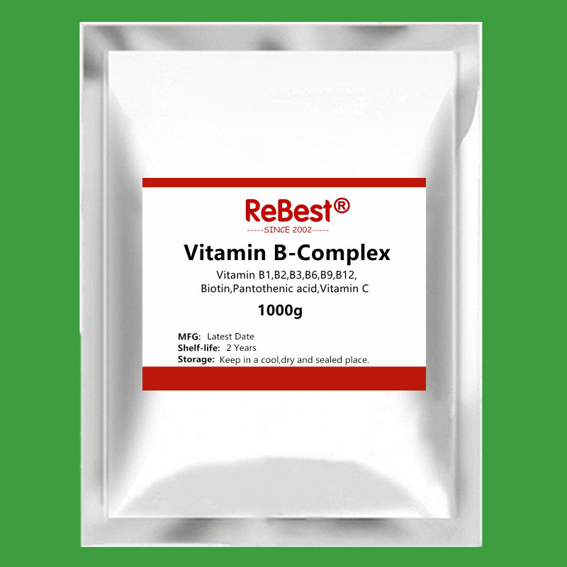 High Quality Vitamin B Complex Powder with Folic Acid,Vitamin C,Super Multi-vitamins B Energy Vitamins - B1,B2,B3,B5,B6,B12,Biotin.Food Grade