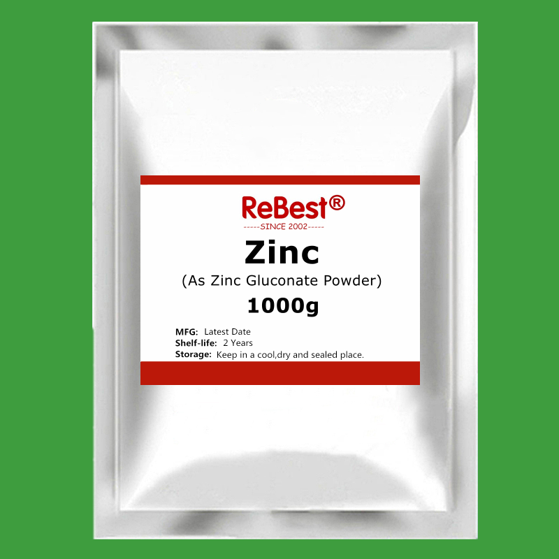 Food Grade 100% Zinc Gluconate Powder,Zn Supplements,CAS 4468-02-4