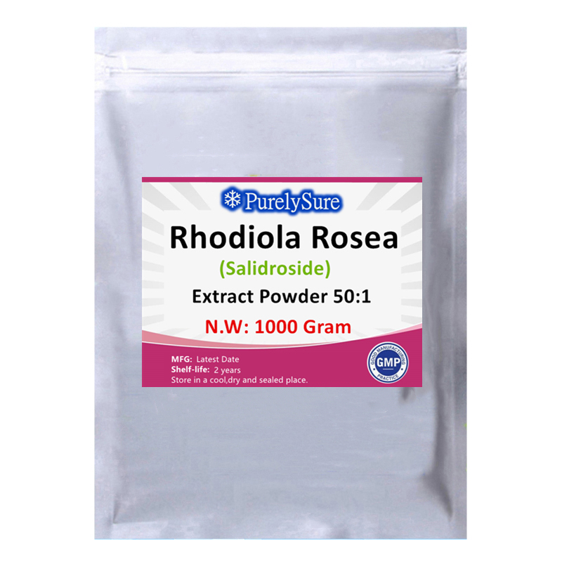 100% Pure Natural Rhodiola Rosea Extract Powder 50:1 - Adaptogenic Herb - Brain, Stress & Mood Support