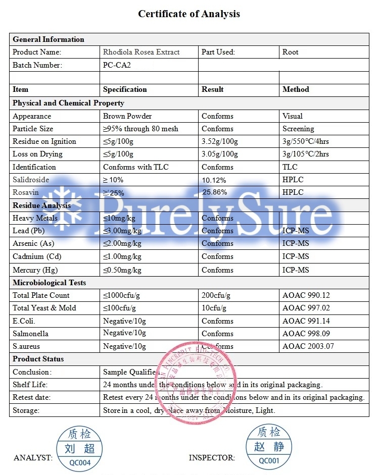 100% Pure Natural Rhodiola Rosea Extract Powder 50:1 - Adaptogenic Herb - Brain, Stress & Mood Support