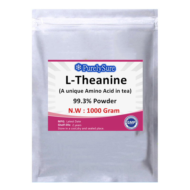 Premium L-Theanine Powder 99% Purity - Natural Green Tea Extract for Calm Focus & Restful Sleep