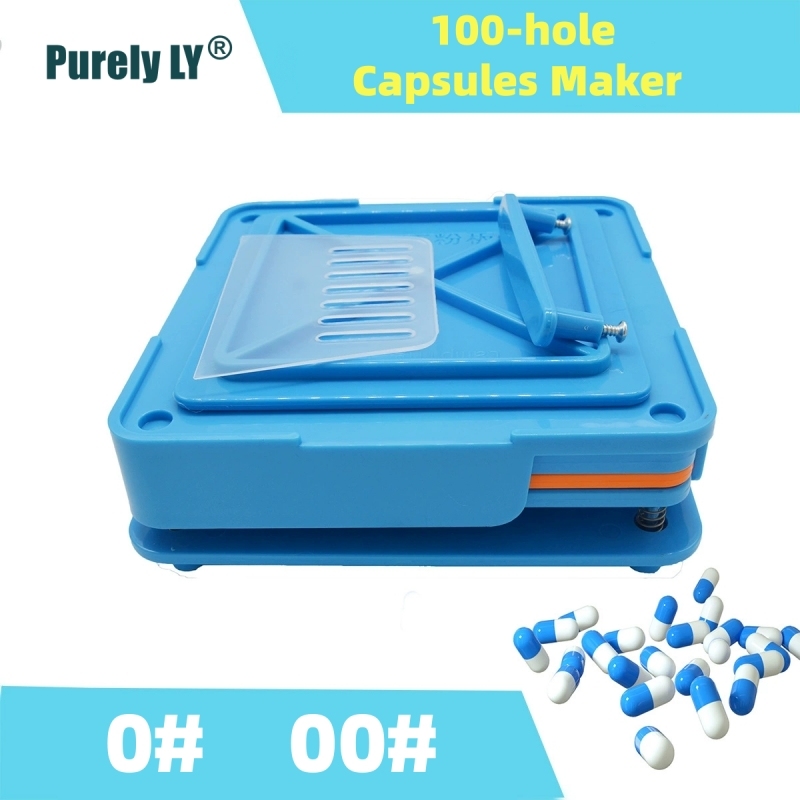 100-hole 0# 00# Capsule Filling Plate,Manual Batch Filling of Capsules At Home,Powder Filling Device,Capsules Maker