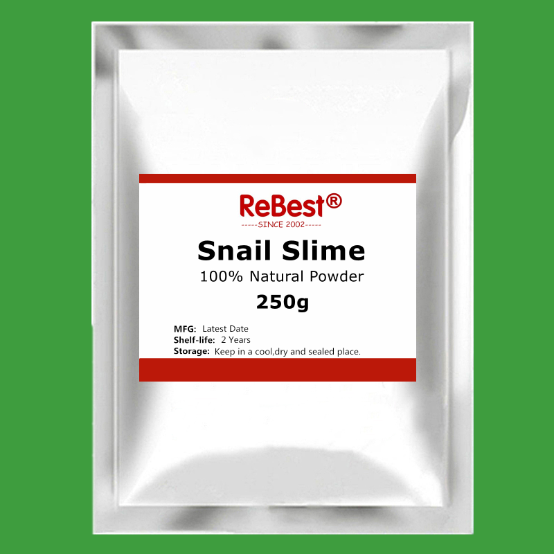 Natural Snail Mucus Extract Powder, Skin Repair Raw Material Snail Secretion Filtrate Powder for Cosmetic DIY, Facial Serum, Skin Care Formulation