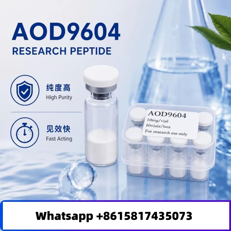 AOD9604 lyophilized powder 10 bottle/box Repairing and Skin-Nourishing Highly Active Freeze-Dried Peptide Powder