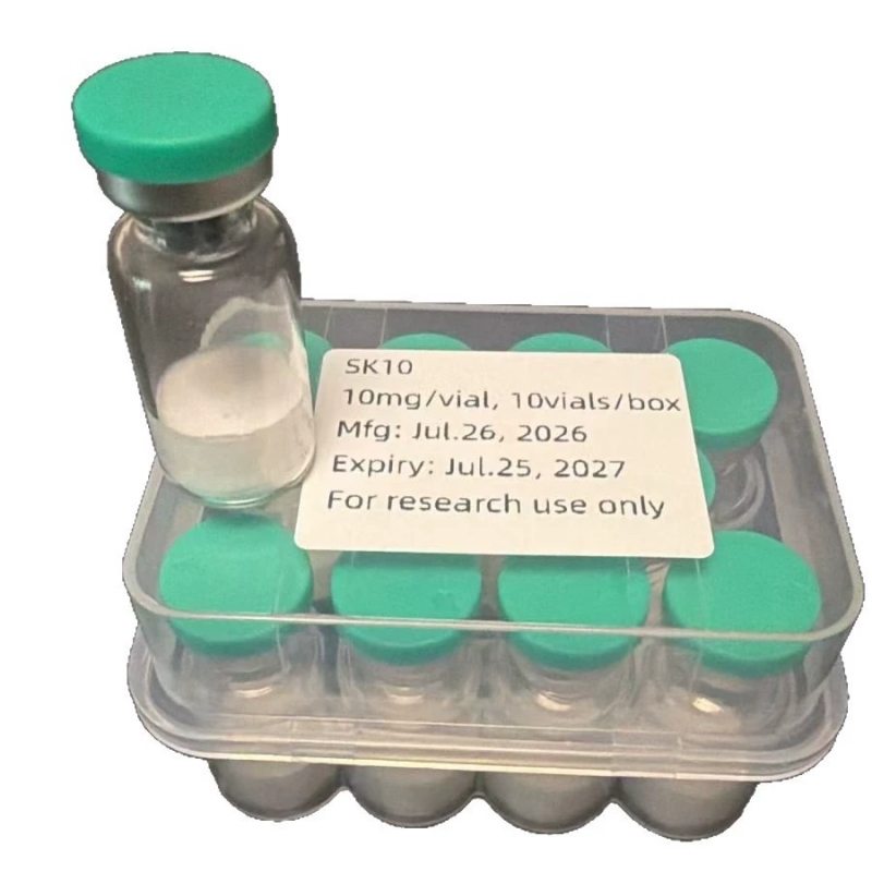 Selank lyophilized powder 10mg*10 bottle/box Selank freeze-dried powder, Selank polypeptide, scientific research grade heptapeptide raw material, regulating laboratory freeze-dried polypeptide
