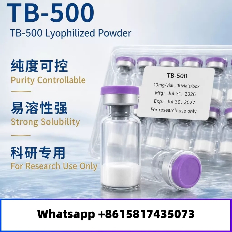 TB‑500 lyophilized powder 10 bottle/box Repairing and Skin-Nourishing Highly Active Freeze-Dried Peptide Powder