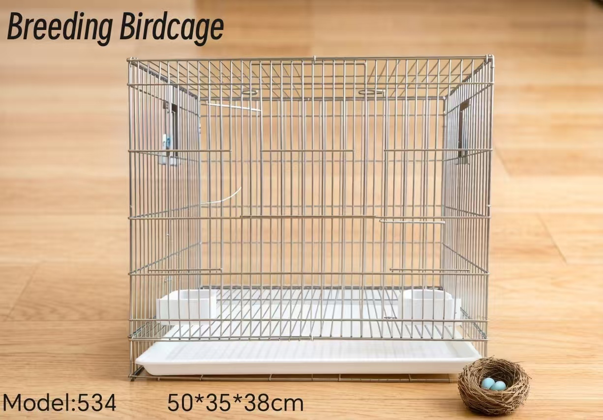 alt="Wholesale Stainless Steel Foldable Bird Cage"