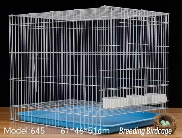 alt="Wholesale Stainless Steel Foldable Bird Cage"