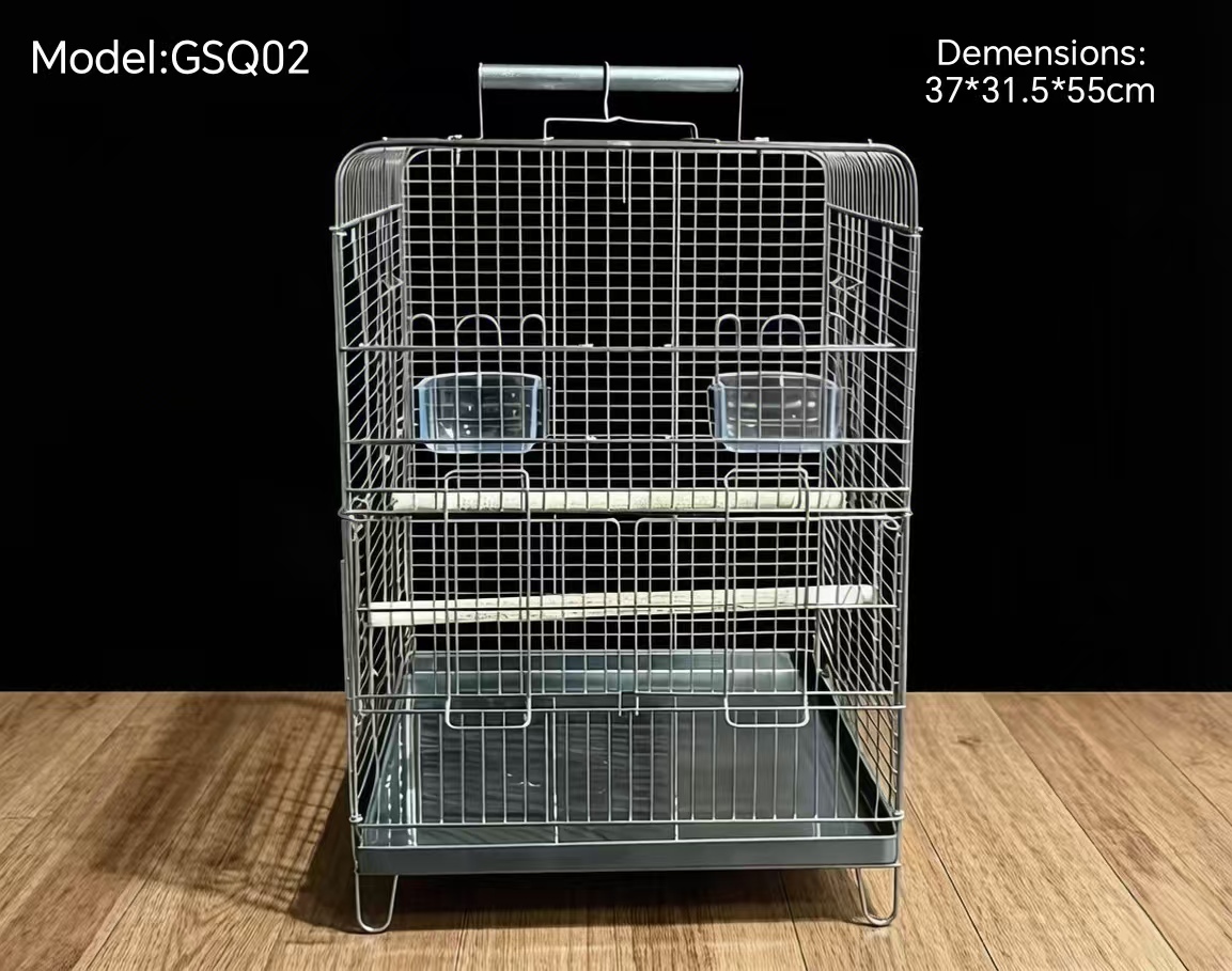 alt="Wholesale Stainless Steel Foldable Bird Cage"