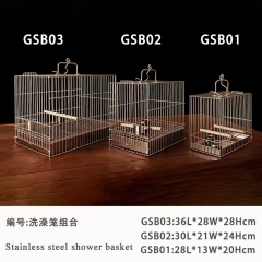 alt="Wholesale Stainless Steel Foldable Bird Cage"