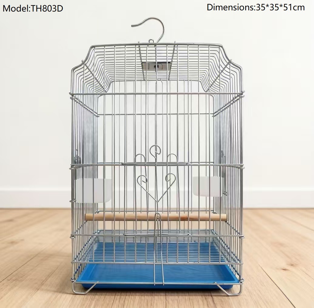 alt="Wholesale Stainless Steel Foldable Bird Cage"