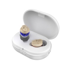 Rechargeable Hearing Aids for Seniors' Hearing Loss Elderly Hearing Aid With CIC Magnetic Charging Box Sound Collector Sound Amplifier