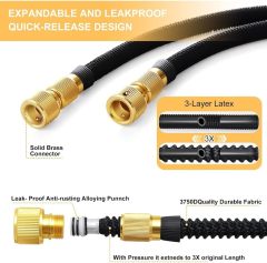 50FT Garden Hose with Brass Fittings