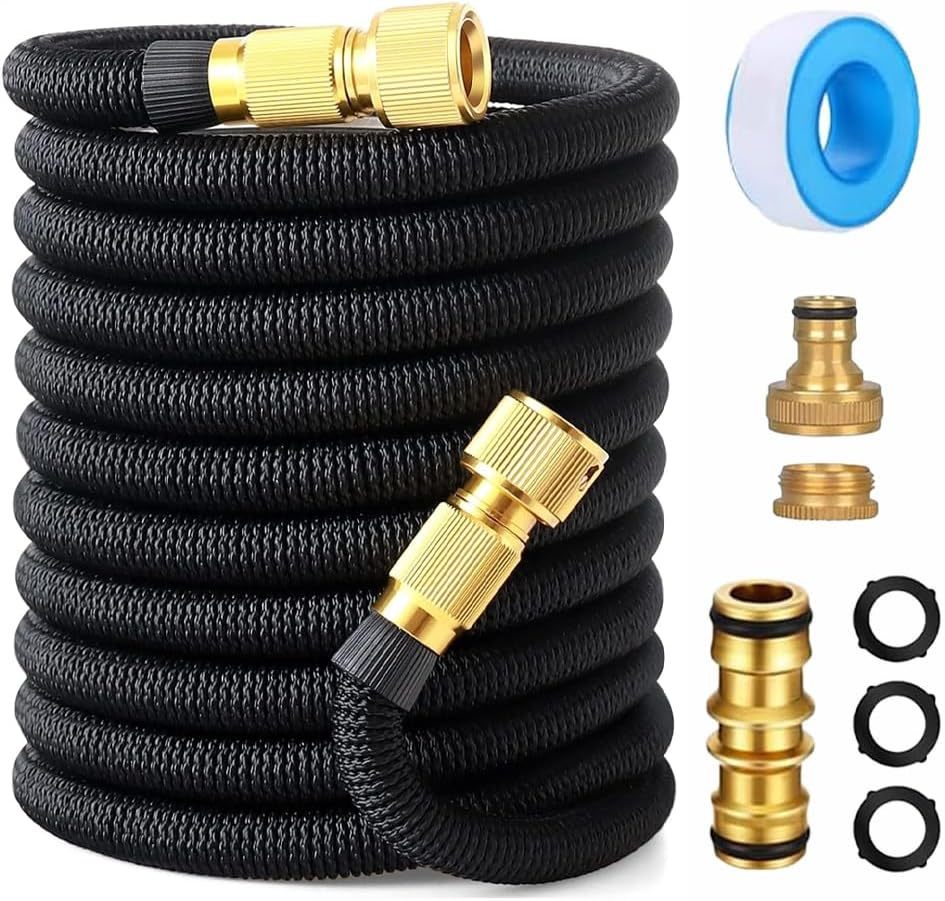 50FT Garden Hose with Brass Fittings