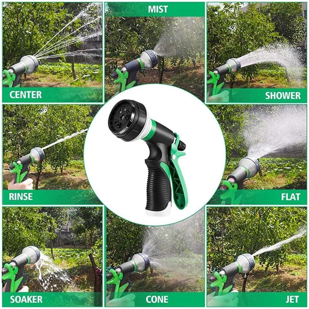 200FT Expandable Garden Hose with 8-Function Nozzle