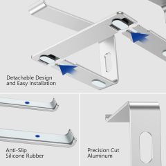 Ergonomic Aluminum Detachable Computer Stand